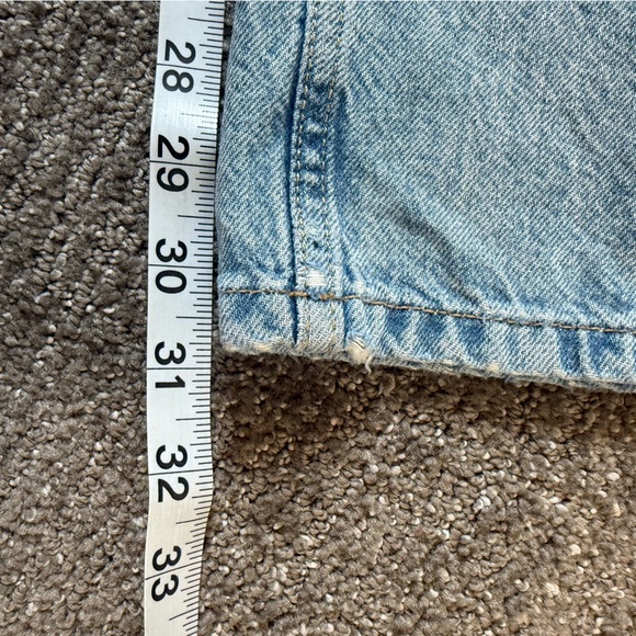 Free People We The Free Palmer Jeans Denim Cuffed Wide Leg Size 32 - Picture 11 of 12